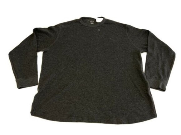 American Eagle AE Super Soft Long Sleeved Thermal Shirt, Charcoal Heather-XXL - Picture 1 of 5